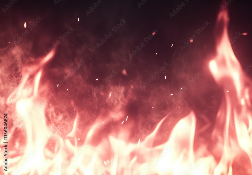 A close-up view of flames with glowing embers and smoke, creating a dynamic fire effect. A close-up view of flames with glowing embers and smoke, creating a dynamic fire effect.