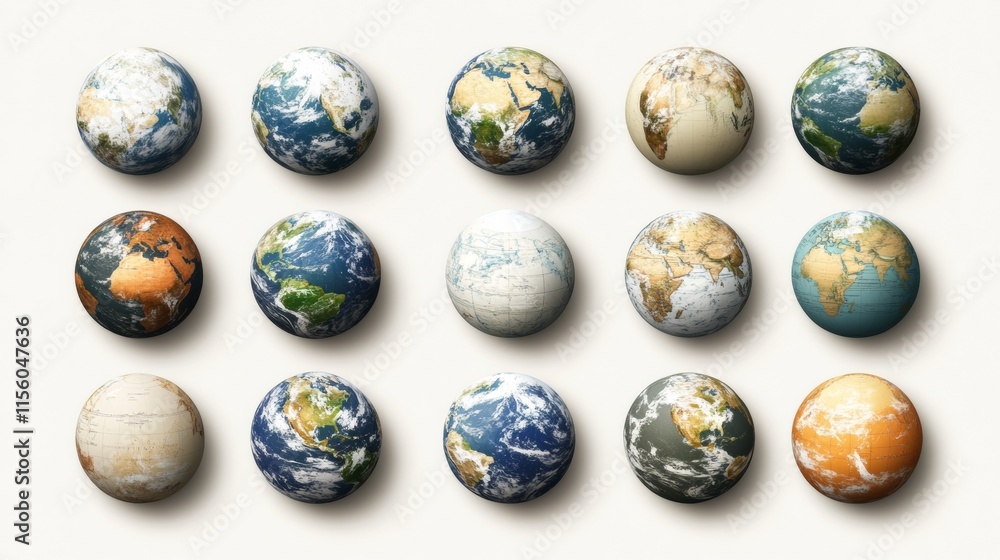 Vector planet earth icons. Globe isolated on a white background. Flat planet Earth icon.
Vector planet earth icons. Globe isolated on a white background. Flat planet Earth icon.
