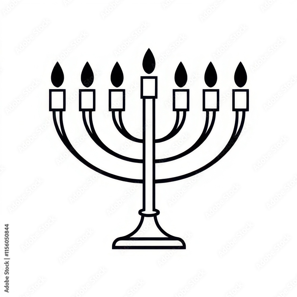 menorah icon vector illustration menorah icon vector illustration