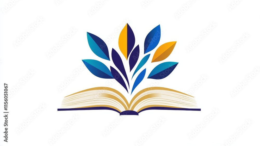 Open Book Logo Vector Illustration Open Book Logo Vector Illustration