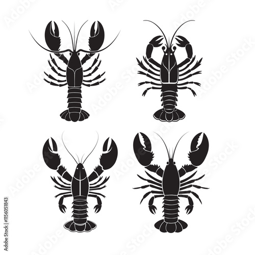 lobster selotte vector menualy design