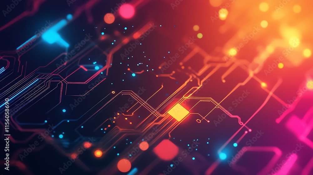 Abstract Digital Circuitry Background Abstract Digital Circuitry Background