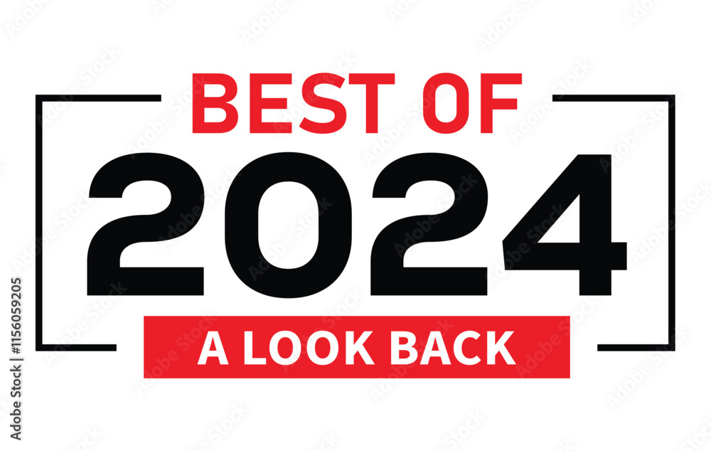2024 year rewind isolated on black background. Creative design. 2024 year rewind isolated on black background. Creative design.