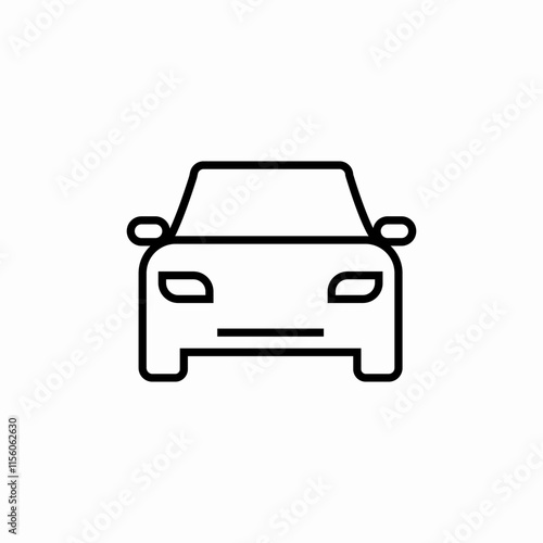 car vehicle icon sign vector