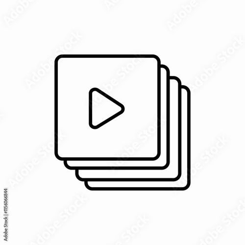 video album icon sign vector