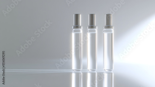 Small Sterile Ampoules with Soft Light Reflection