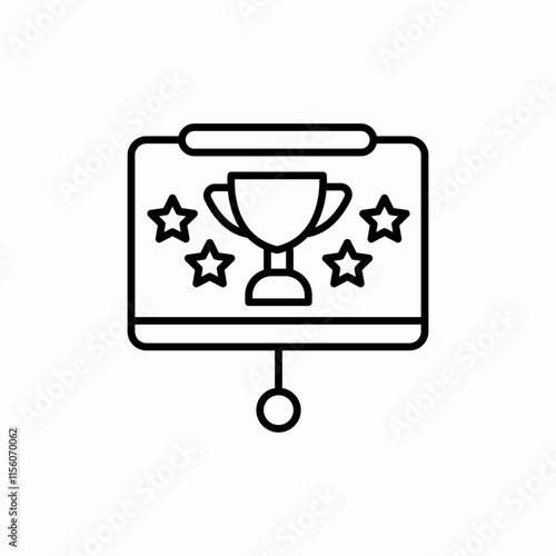 cup award presentation icon sign vector