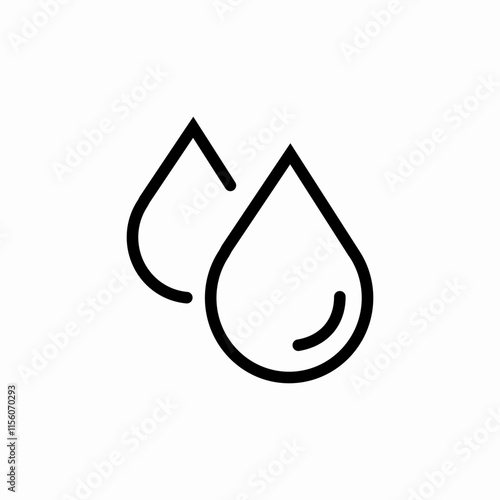 water drops icon sign vector