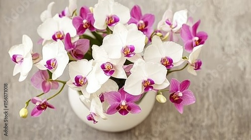Wallpaper Mural Elegant Orchid Arrangement in White and Purple for Home Decor Torontodigital.ca