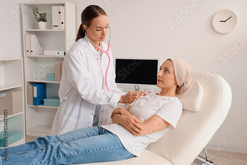 Female doctor with stethosc...