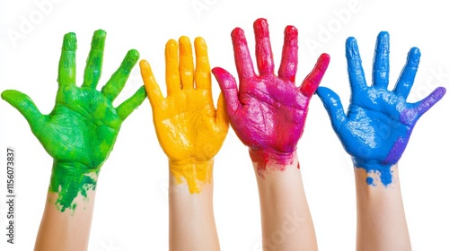 Vibrant Hands United in Colorful Activism