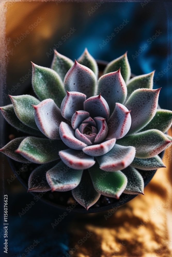 Close-up of vibrant succulent with colorful background Close-up of vibrant succulent with colorful background