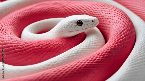 Snake, Paper Cut Art, Abstract Image, Texture, Pattern Background, Wallpaper, Cover and Screen for Smartphone, PC, Laptop, 9:16 and 16:9 Format photo