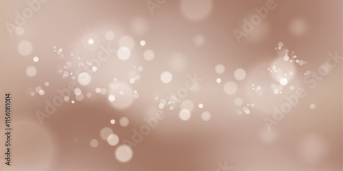 Gold dust light bokeh glowing on blurred gradient vector background. Happy hew year 2025 banner with copy space