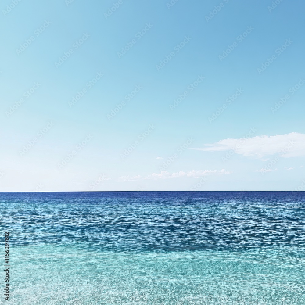 A serene coastal view featuring calm turquoise waters under a clear blue sky. A serene coastal view featuring calm turquoise waters under a clear blue sky.