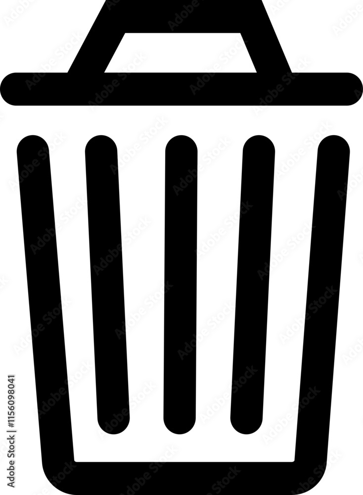 Trash bin icon. Trash dustbin sign element. Recyclable Waste Line Design isolated on transparent background. Waste sorting container. Suitable for Web Page, Mobile App. Recovery and delete symbol. Trash bin icon. Trash dustbin sign element. Recyclable Waste Line Design isolated on transparent background. Waste sorting container. Suitable for Web Page, Mobile App. Recovery and delete symbol.