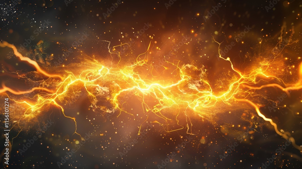 Dynamic glowing energy with futuristic electric pulses on dark cosmic background. Dynamic glowing energy with futuristic electric pulses on dark cosmic background.