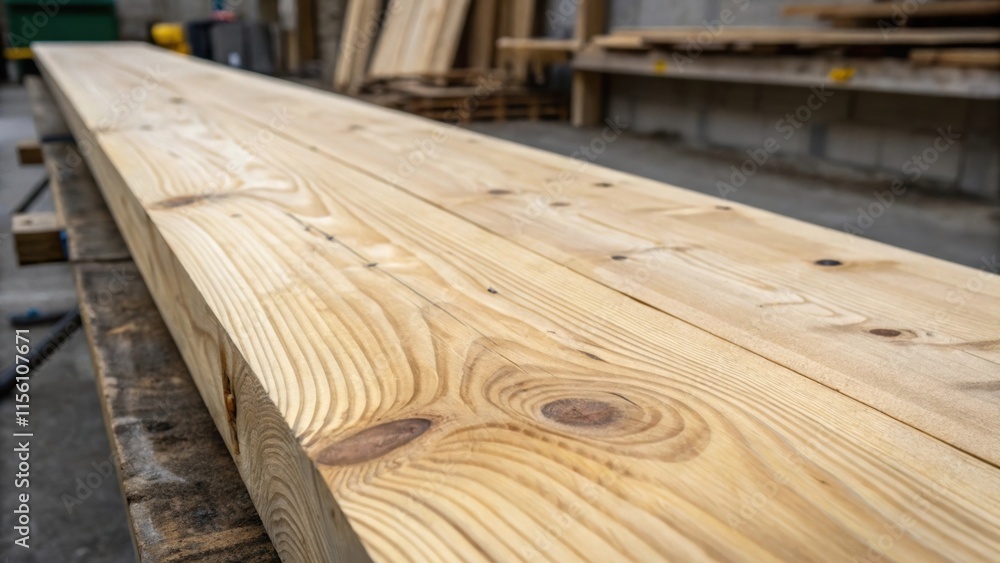 A macro shot of the grain and knots in a wide plank of wood waiting to be affixed to the wall contrasting the natural beauty of the wood with the starkness of the unfinished A macro shot of the grain and knots in a wide plank of wood waiting to be affixed to the wall contrasting the natural beauty of the wood with the starkness of the unfinished