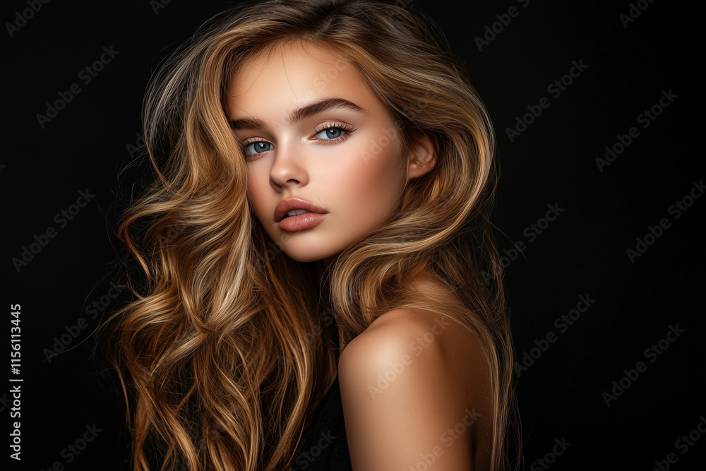 Fototapeta premium Beautiful woman isolated