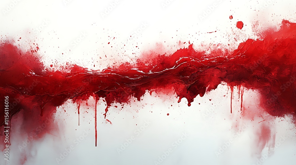 Smoky red ink cloud swirling softly against a white background image Smoky red ink cloud swirling softly against a white background image