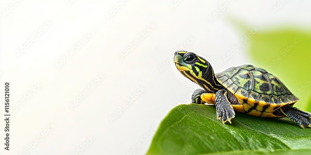 cute turtle on white background. cute turtle on white background.