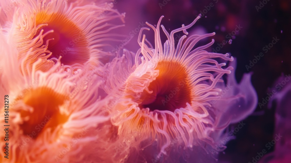 Vibrant Sea Anemones in Clear Water Vibrant Sea Anemones in Clear Water