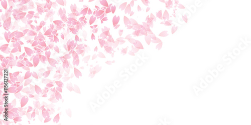 和柄　年賀状　桜　背景