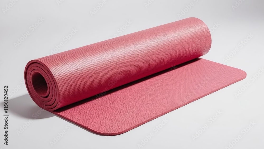 Pink Exercise Mat for Yoga and Fitness Activities Pink Exercise Mat for Yoga and Fitness Activities