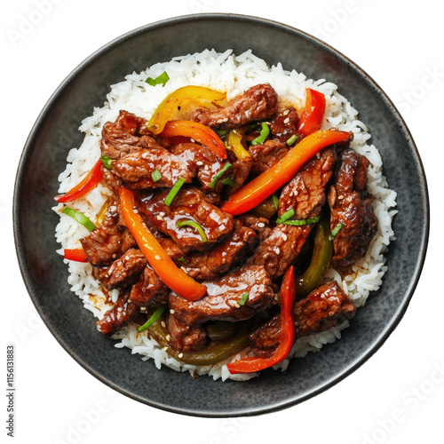 Plate of Stir Fried Beef an...
