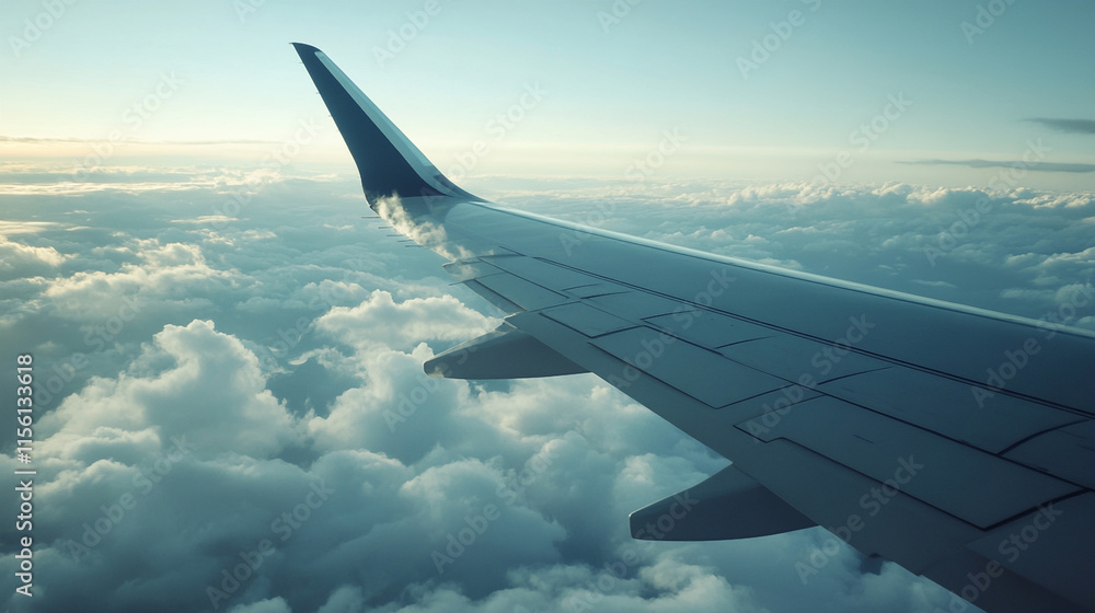 Obraz premium view from airplane window