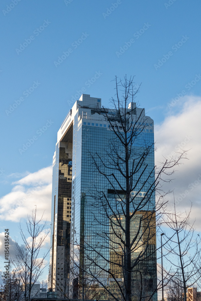 Skyscraper in Umeda north district in Osaka, Japan