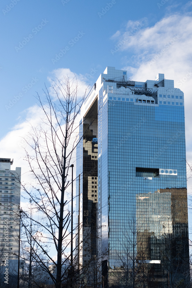 Skyscraper in Umeda north district in Osaka, Japan