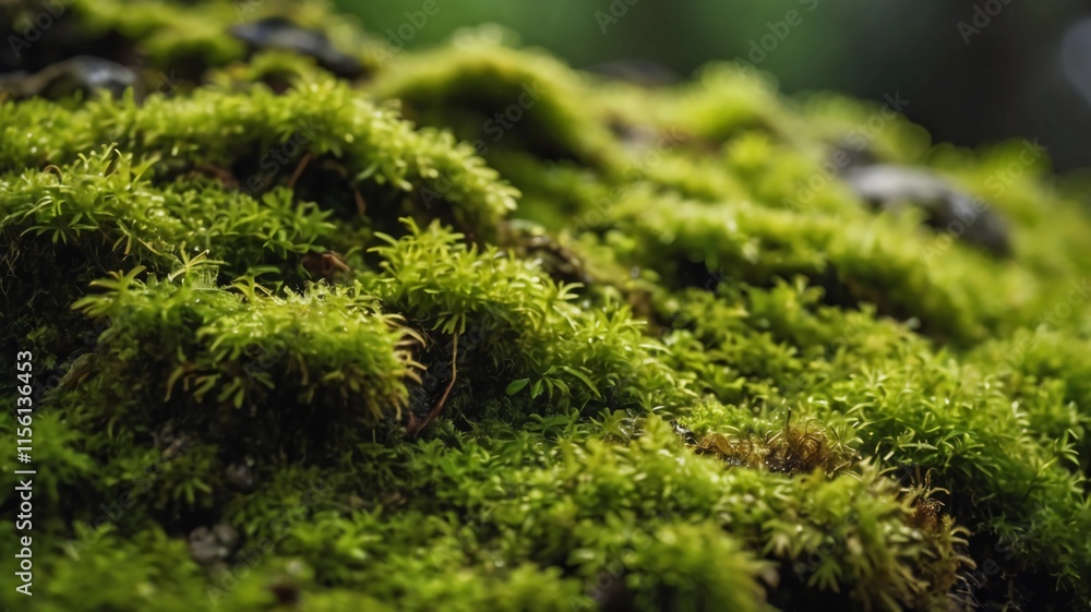 Green moss background texture. Selective focus. Green moss background texture. Selective focus.