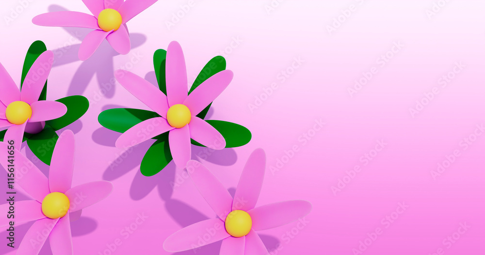 Garlic FlowerBackground 3D Cartoon Render Garlic FlowerBackground 3D Cartoon Render