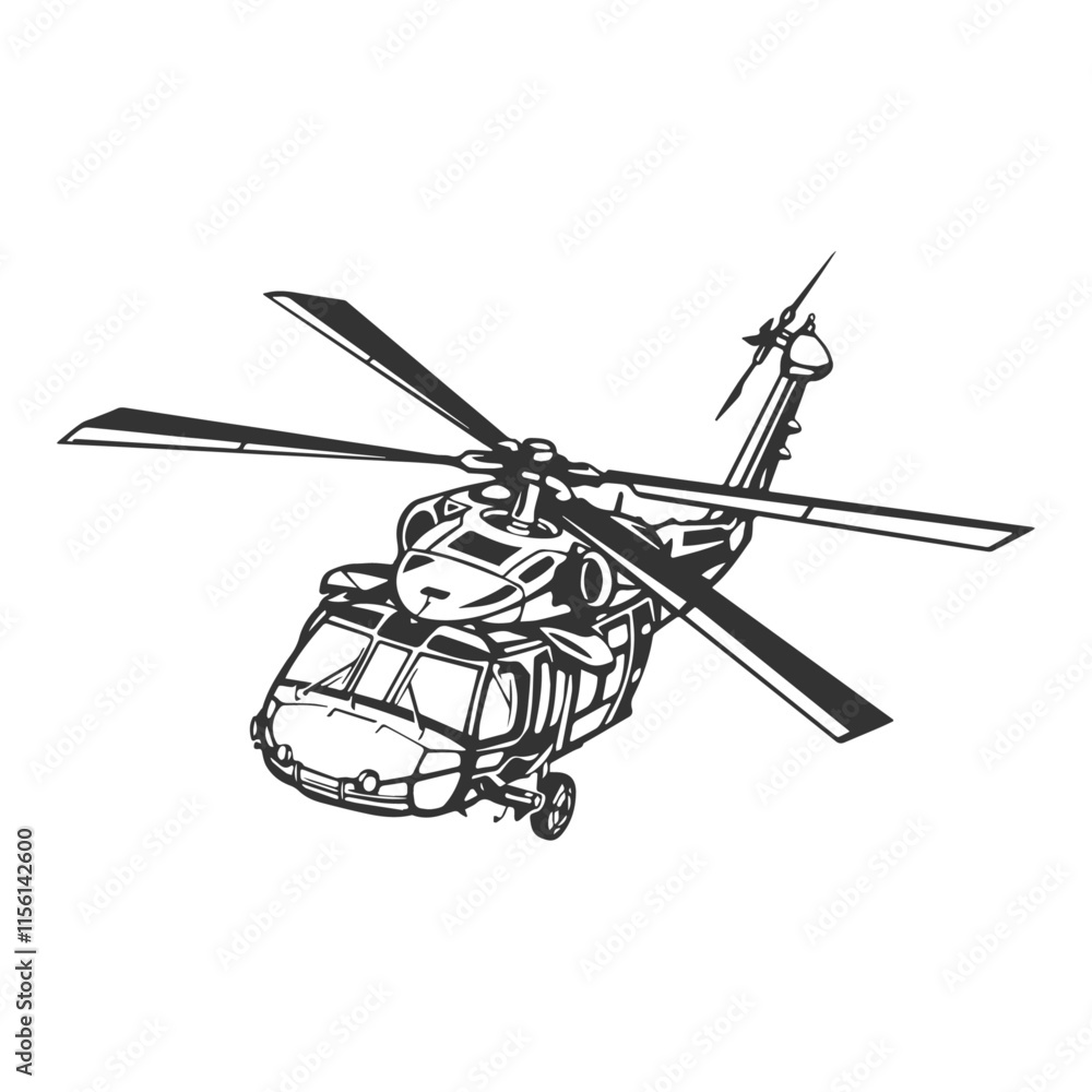 Helicopter blackhawk logo vector, landscape, army, easy to edit !! Helicopter blackhawk logo vector, landscape, army, easy to edit !!