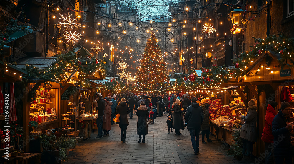 Le marché de noël Le marché de noël