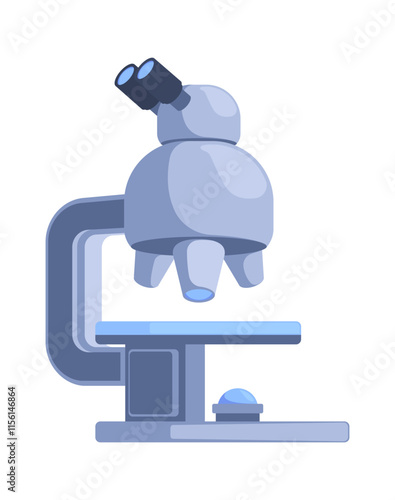 Microscope science equipment vector illustration