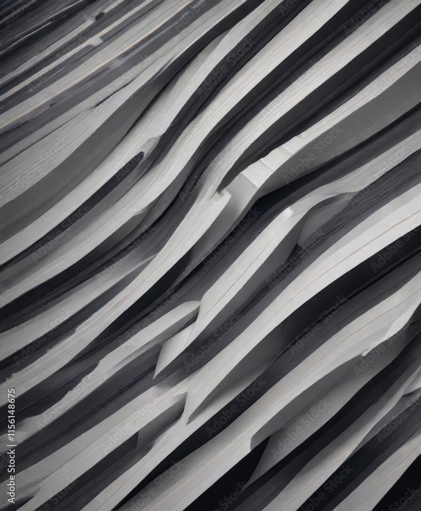 Fototapeta premium Horizontal stripe design in a wavy business pattern, business, minimalist