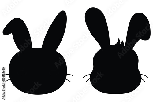 Silhouettes of Easter Bunnies for Spring Celebrations