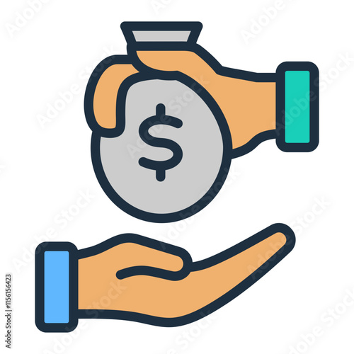 Peer To Peer Lending Icon