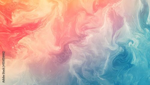 Abstract Swirling Pastel Color Paint Texture