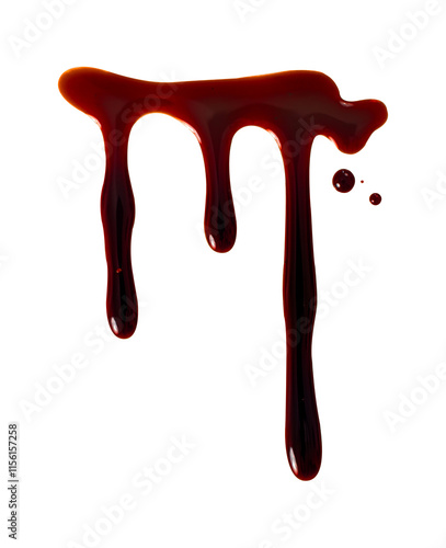 dripping blood isolated photo