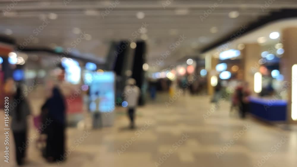 Abstract background of people on shopping mall, slight camera movement, shallow depth of focus. Abstract background of people on shopping mall, slight camera movement, shallow depth of focus.