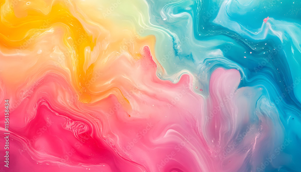 Abstract Swirling Paint Colors Fluid Art Design Abstract Swirling Paint Colors Fluid Art Design