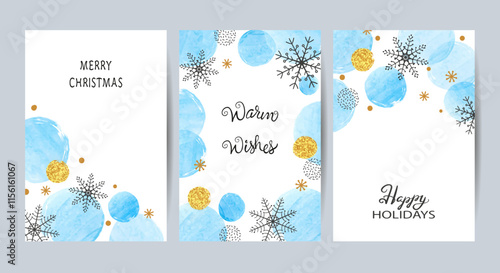Merry Christmas cards set i...