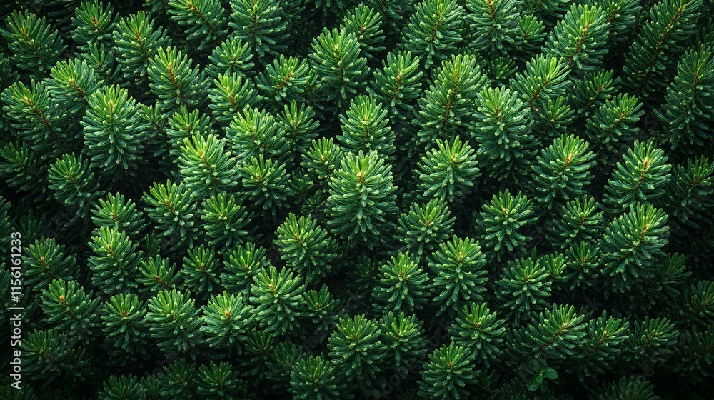 Lush Green Pine Tree Branches Texture Background Lush Green Pine Tree Branches Texture Background