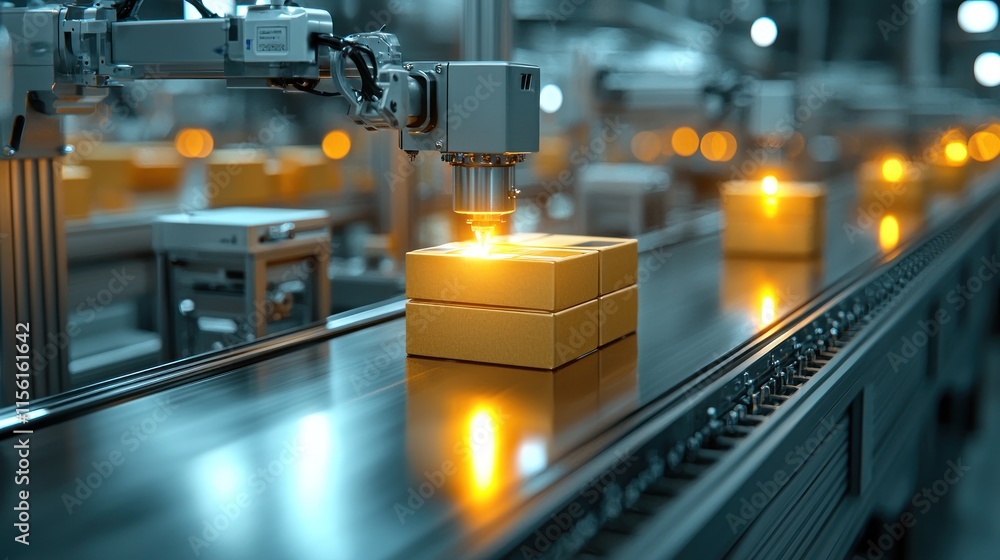 Automated Packaging Line: Modern Industrial Robotics in Action Automated Packaging Line: Modern Industrial Robotics in Action