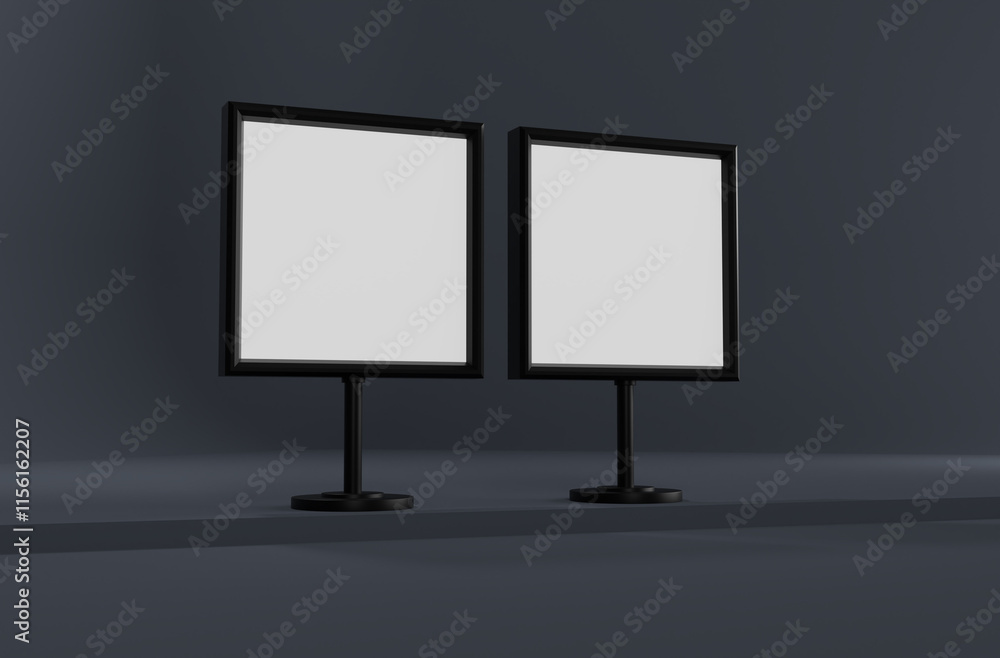 Fototapeta premium High-Resolution Photographic Outdoor Billboard Mockup Realistic Urban Advertising Display for Street Marketing Campaigns Banner Poster
