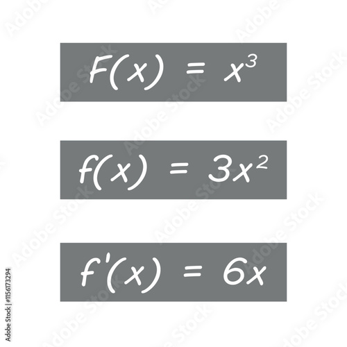 Primitive and derivative of function in calculus.