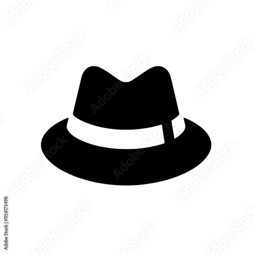 Classic Fedora Hat Silhouette 